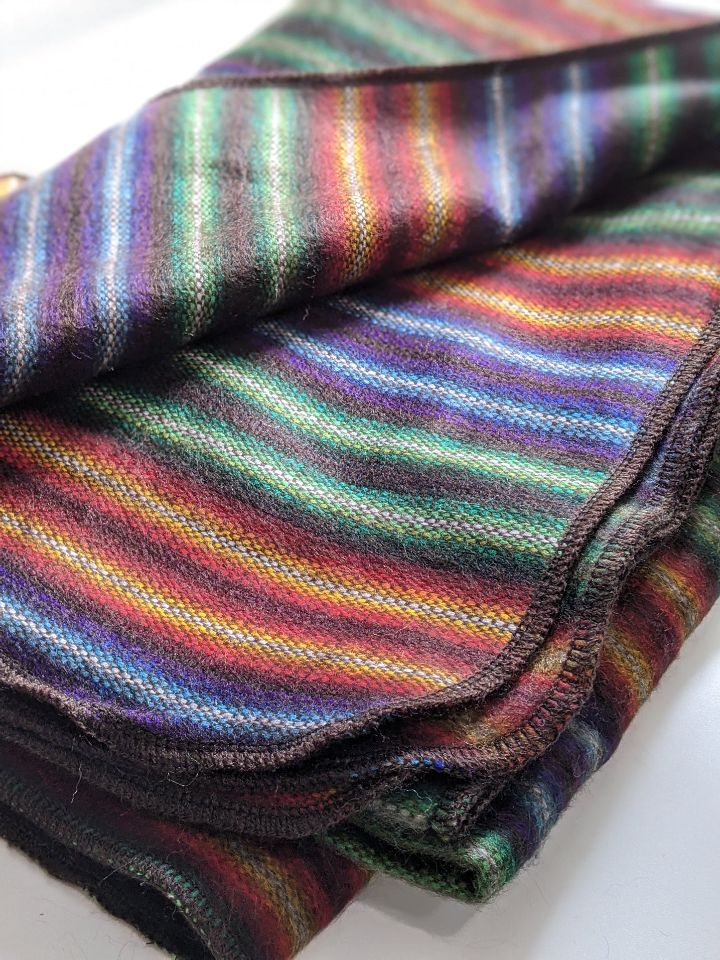 Earth Tone Stripe Throw