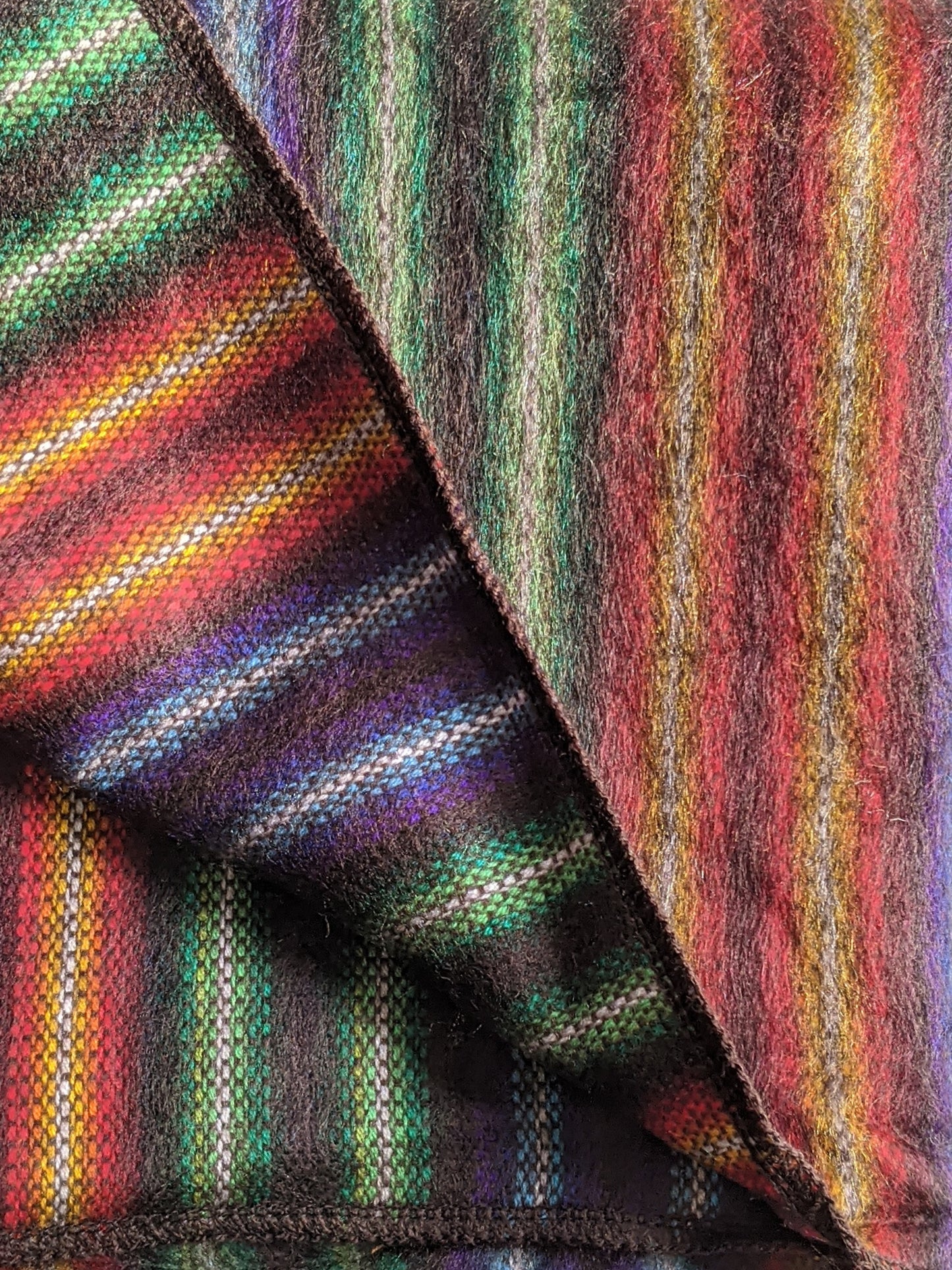 Earth Tone Stripe Throw