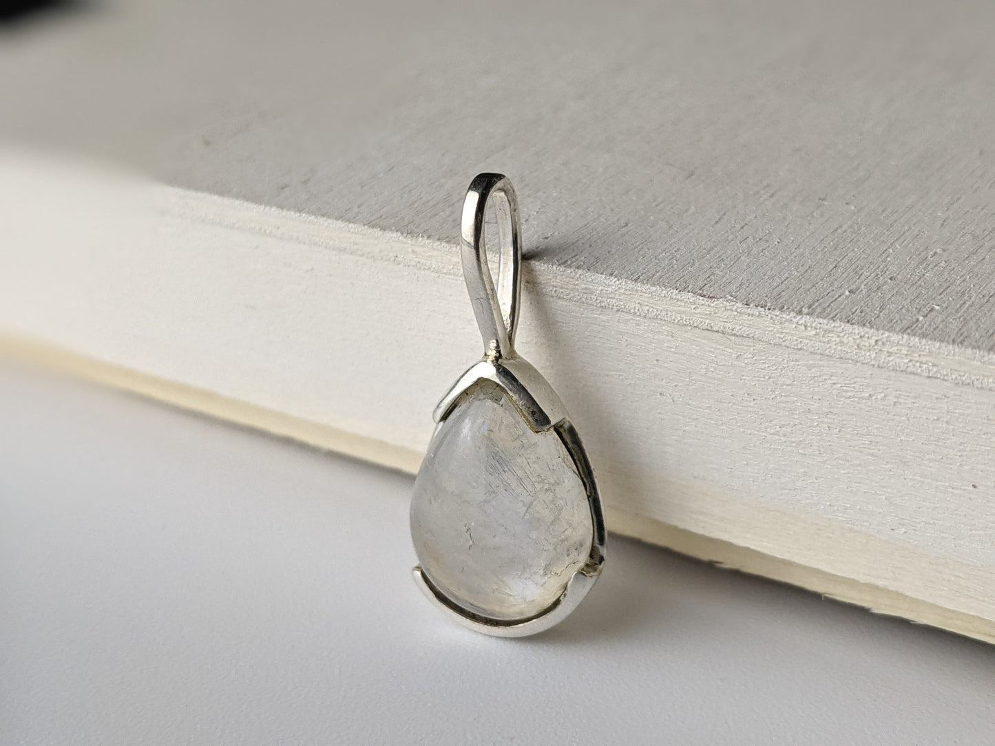 Moonstone Teardrop Pendant