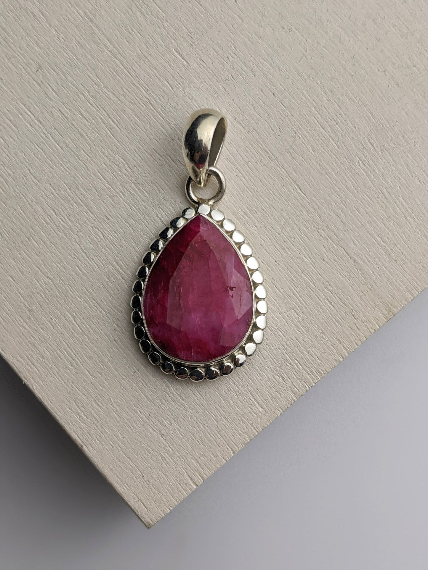 Esme Ruby Teardrop Pendant