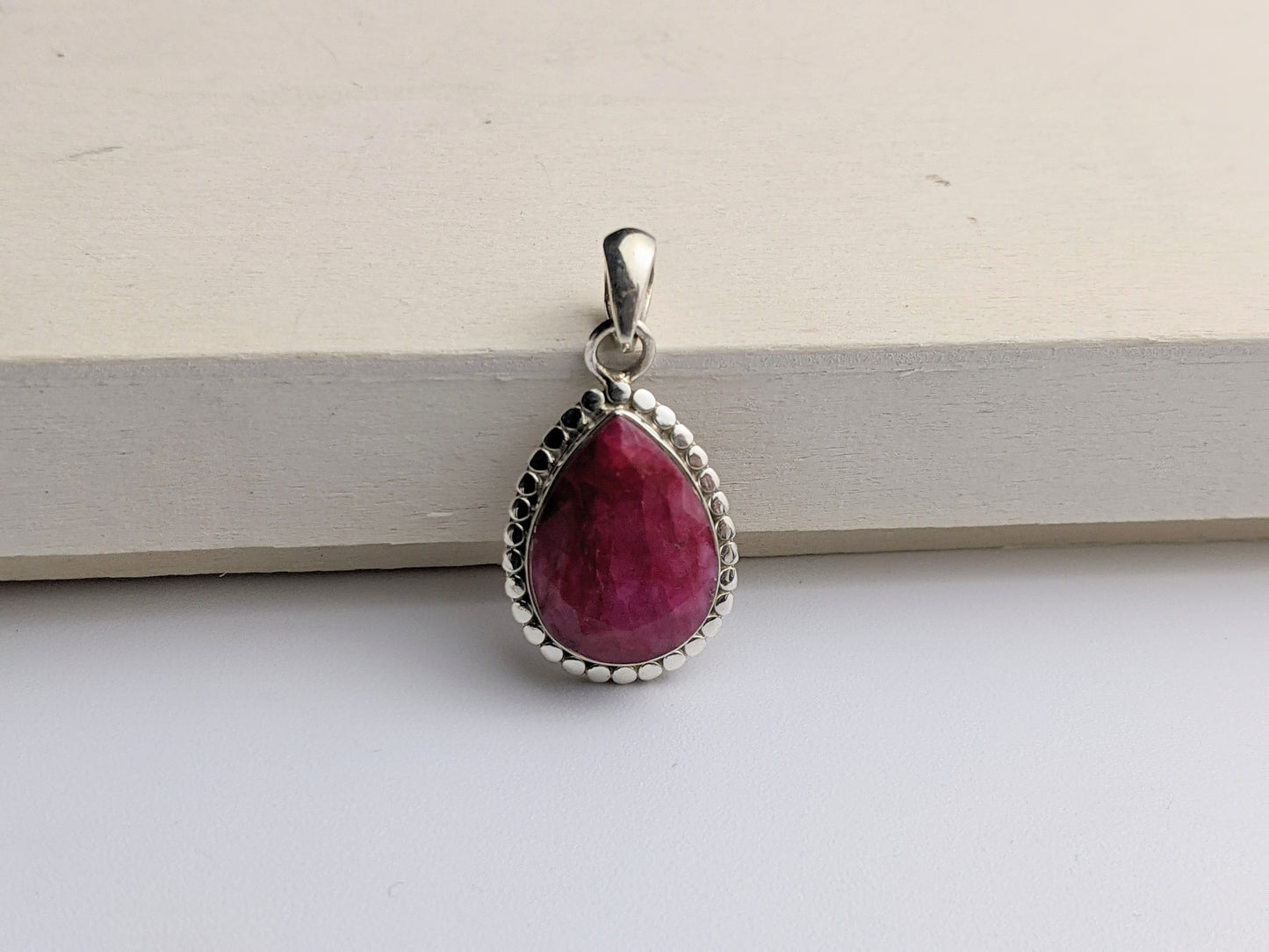 Esme Ruby Teardrop Pendant