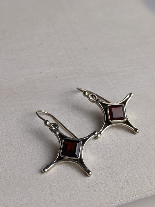 Strella Garnet Earring