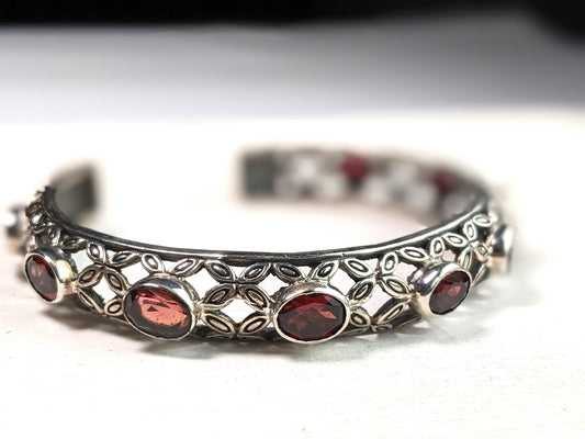 XOXO Garnet Cuff