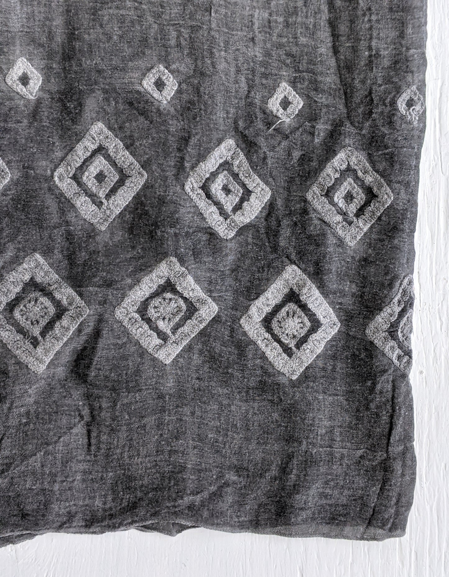 Diamonds Forever Scarf - Charcoal Grey
