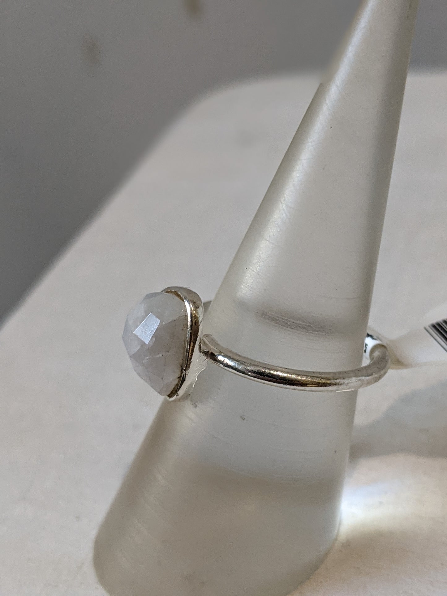 Trillium Stone Ring- Silver