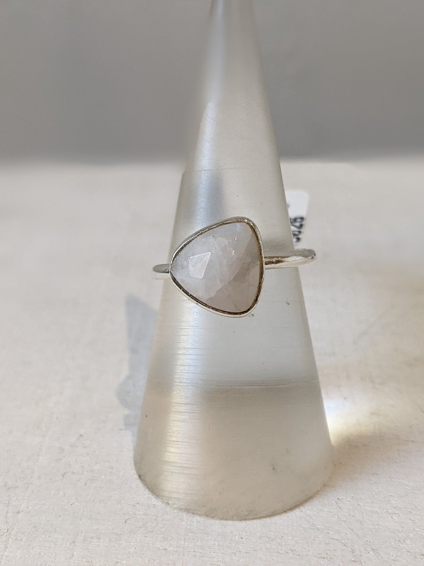 Trillium Stone Ring- Silver