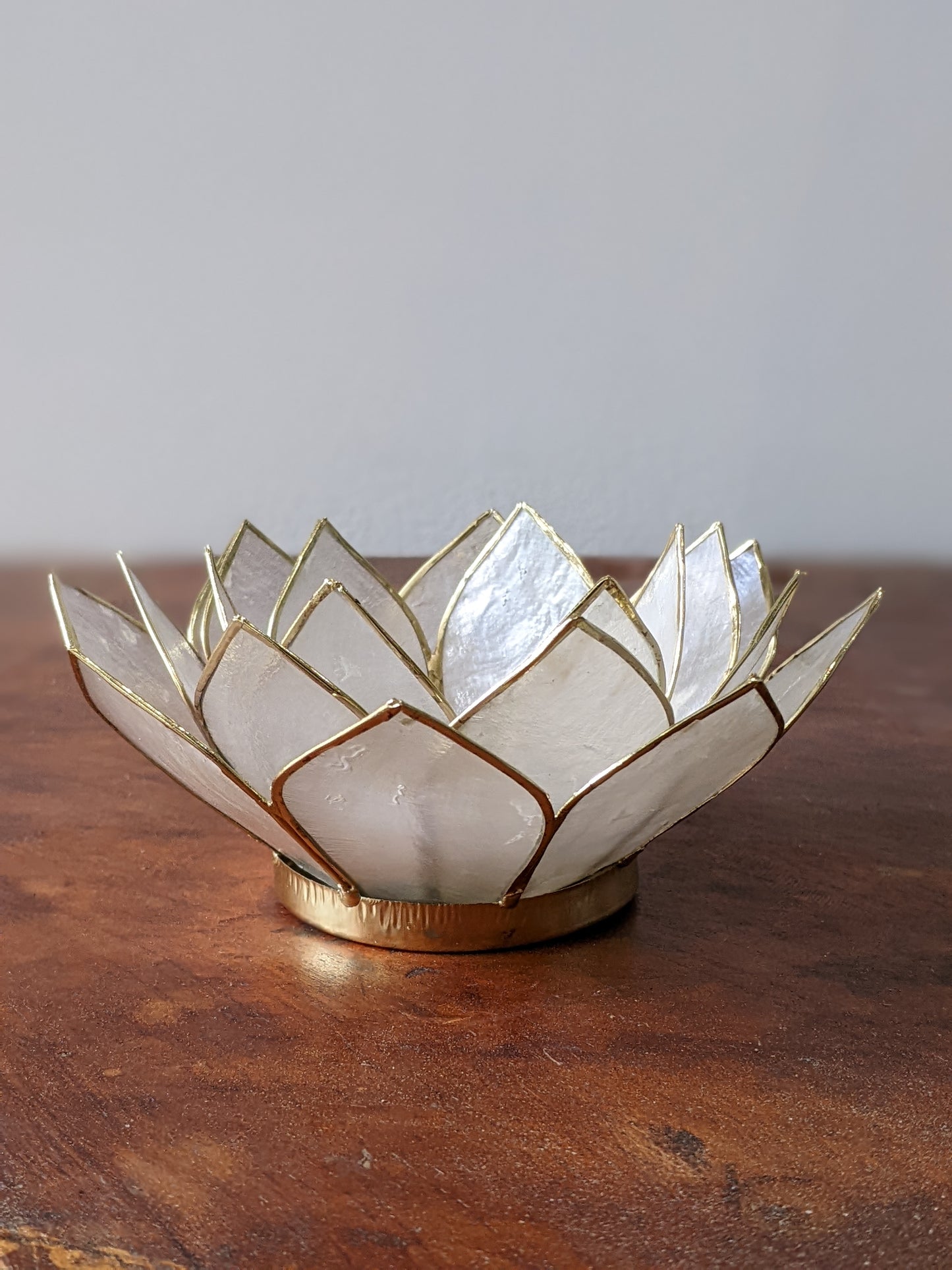 White Lotus Candle Holder