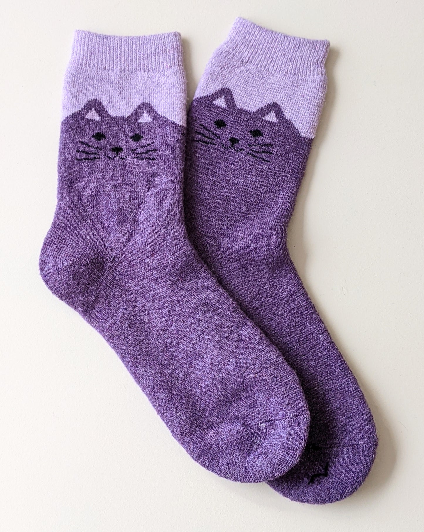 Cat Socks- Purple