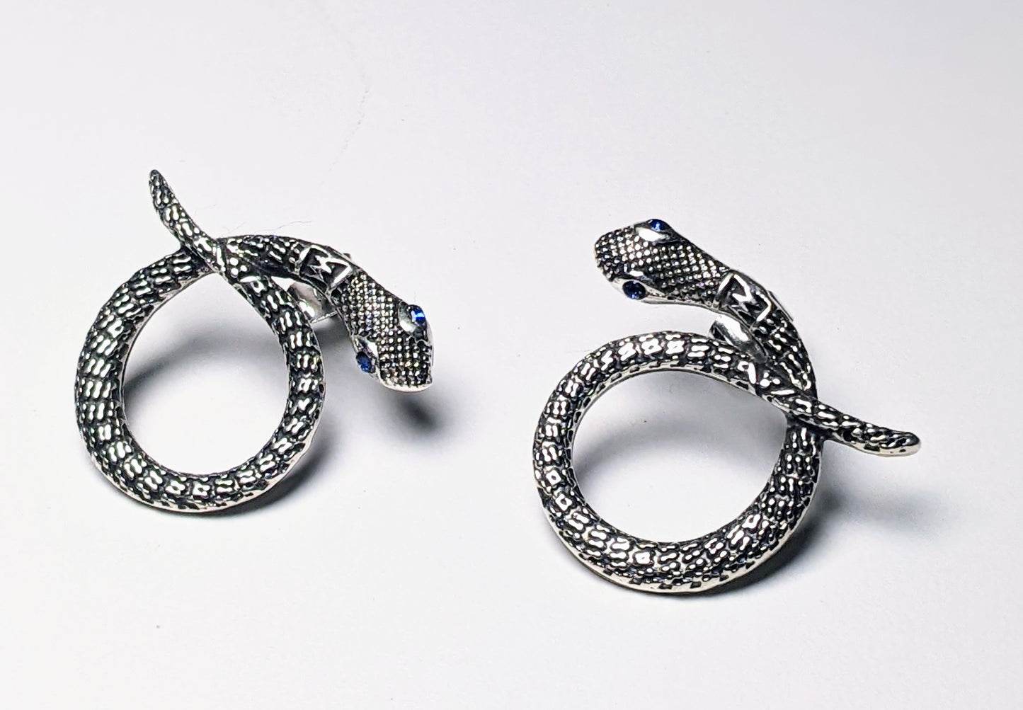 The Silver Snake Earrings
