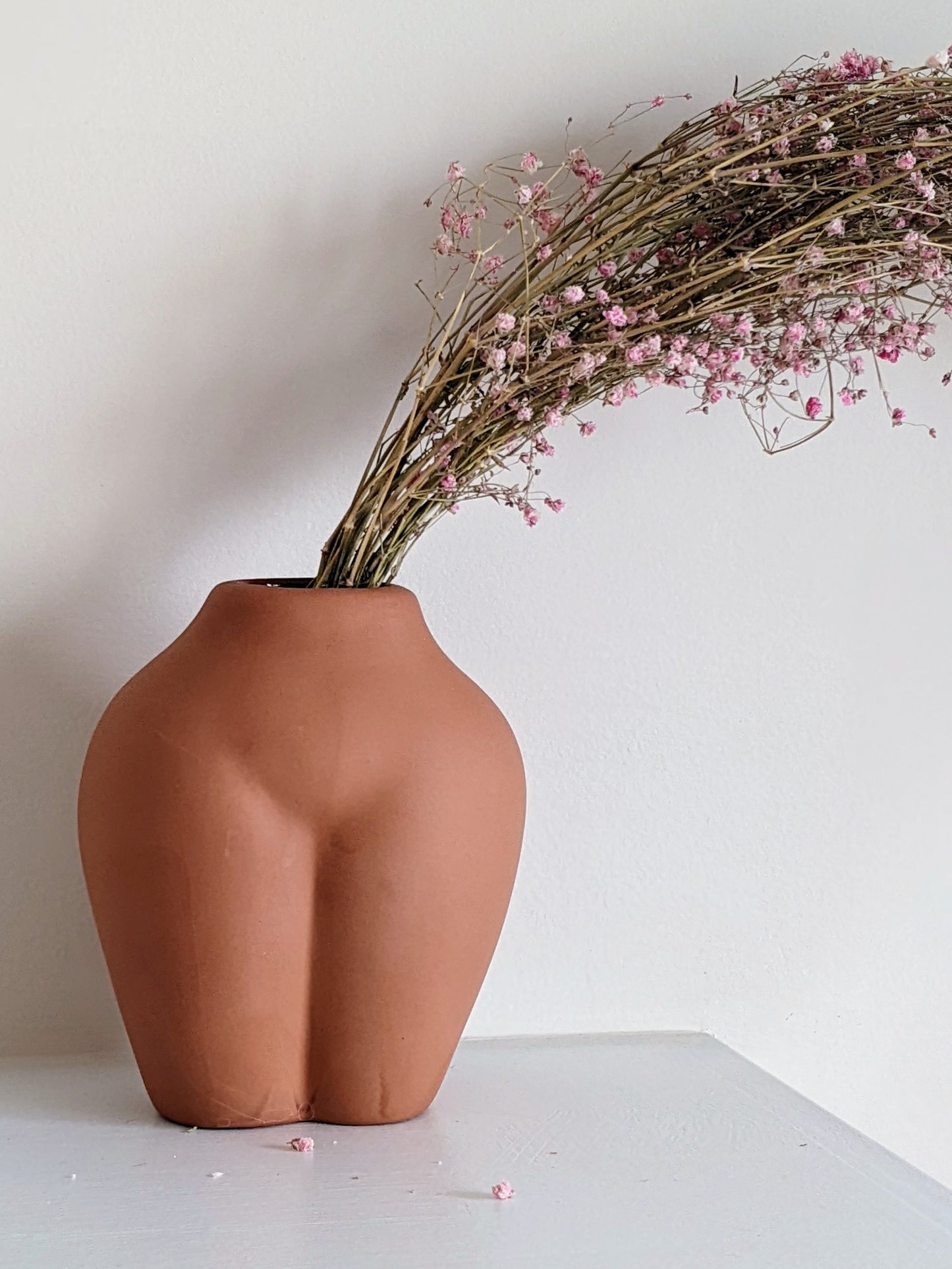 Brown Hips Vase