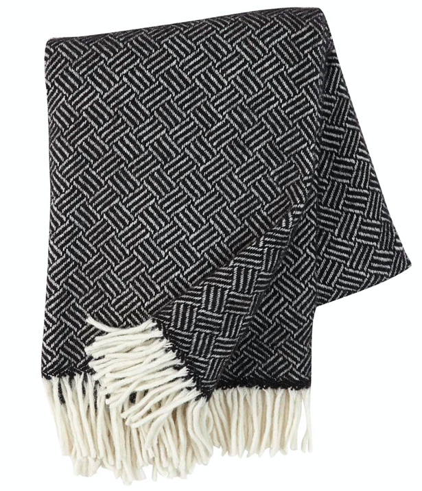 Samba Wool Throw- Black & White