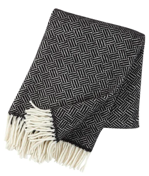 Samba Wool Throw- Black & White