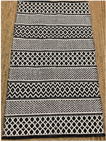 Black & White Pattern Rug