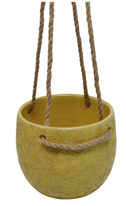 SPARTE Yellow Hanging Pot- Small