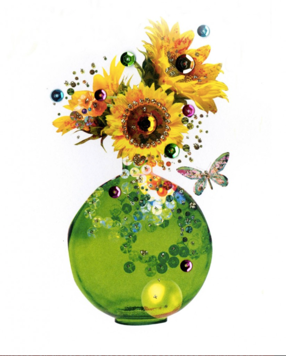 Sunflower Vase Card