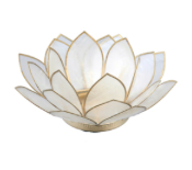 White Lotus Candle Holder