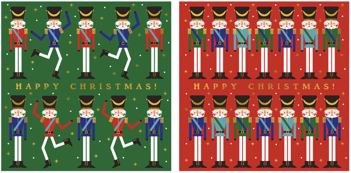 Happy Christmas Nutcracker Cards Set of 10
