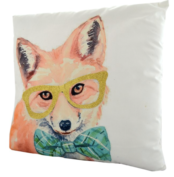 Fox with Style Pillow