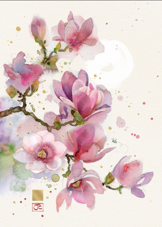 Pink Magnolia Card