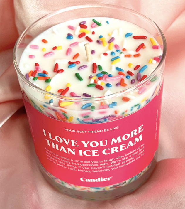 LOVE YOU MORE ICE CREAM CANDLE