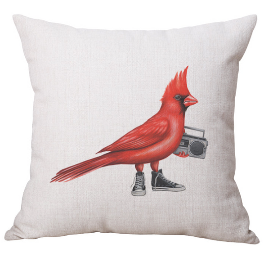 Cardinal Boombox Pillow