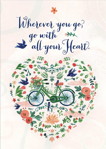 Go With All Your Heart Greeting Card