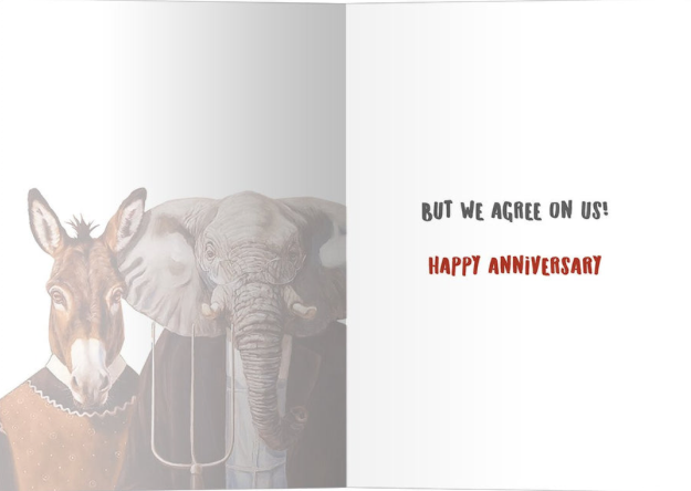 Agree On Us  Anniversary Card